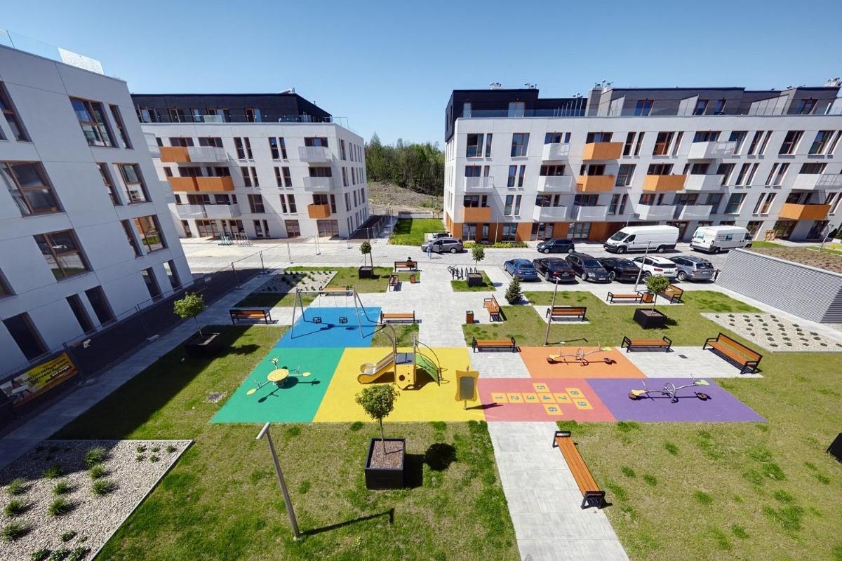Seven Heaven Apartment คาโตวีตเซ ภายนอก รูปภาพ